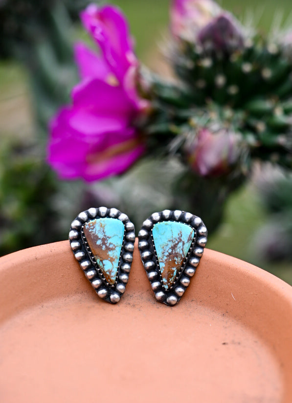 Turquoise & Sterling Silver Studs