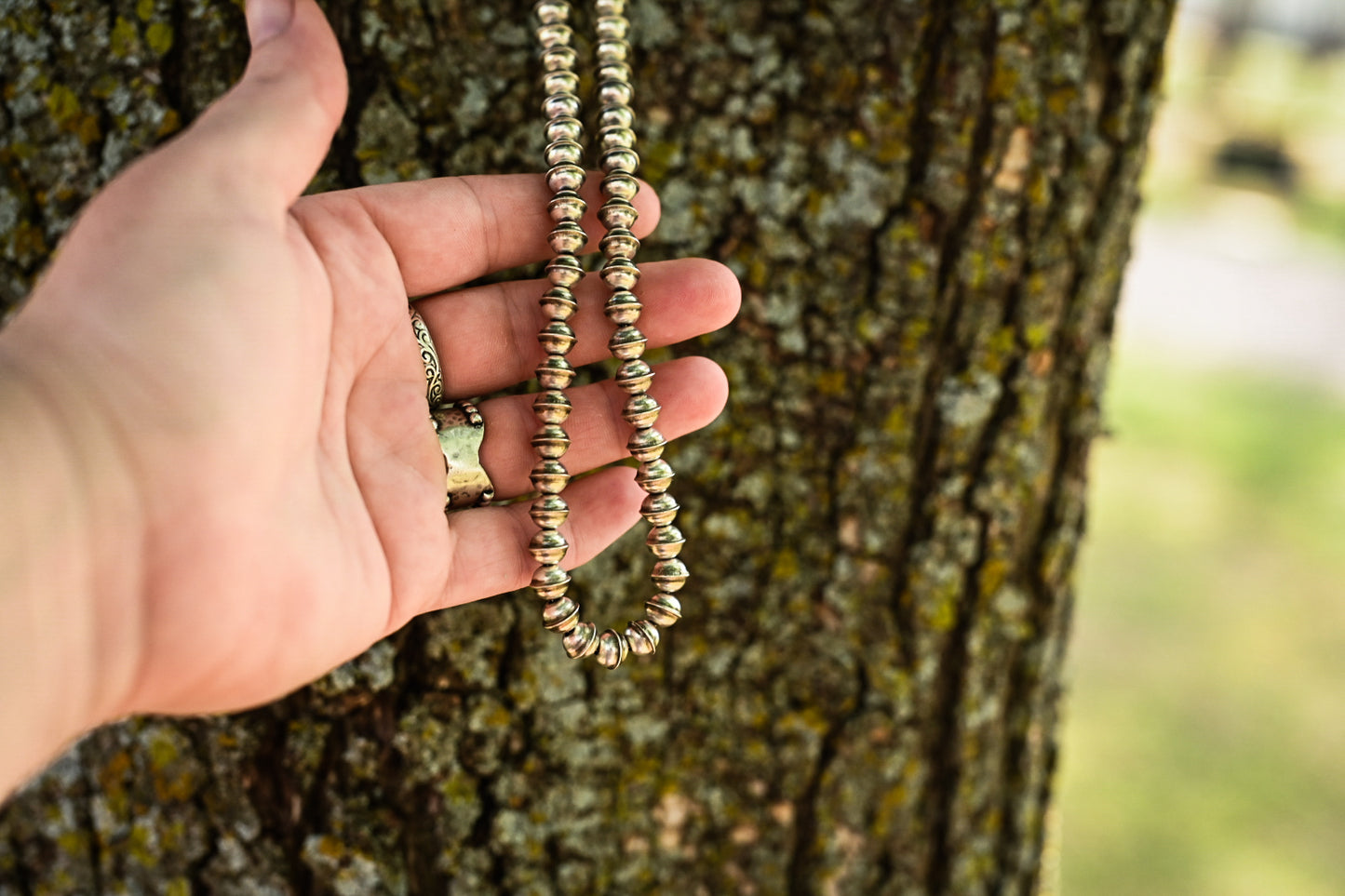 Vintage Navajo Bench Made Necklace